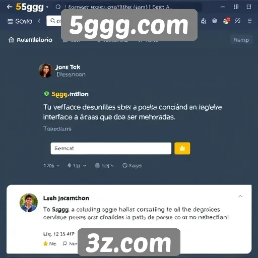 Feedback de usuários sobre a interface do 5ggg.com